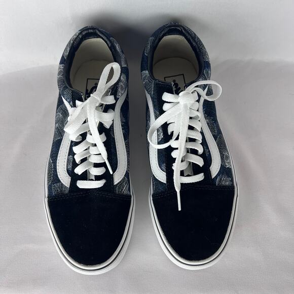 Vans Old Skool Skulls Wireframe Shoes Suede Trainers Skateboard Blk Men Size 6.5 - Picture 2 of 10